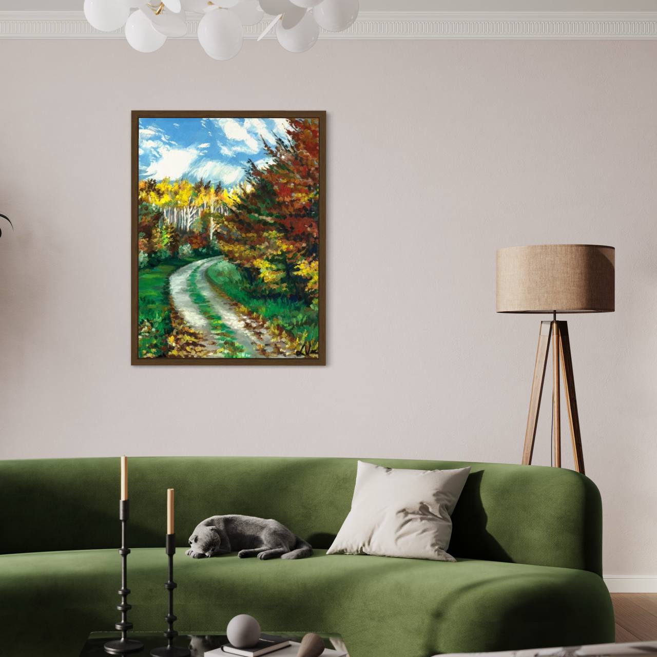 A commissioned painting