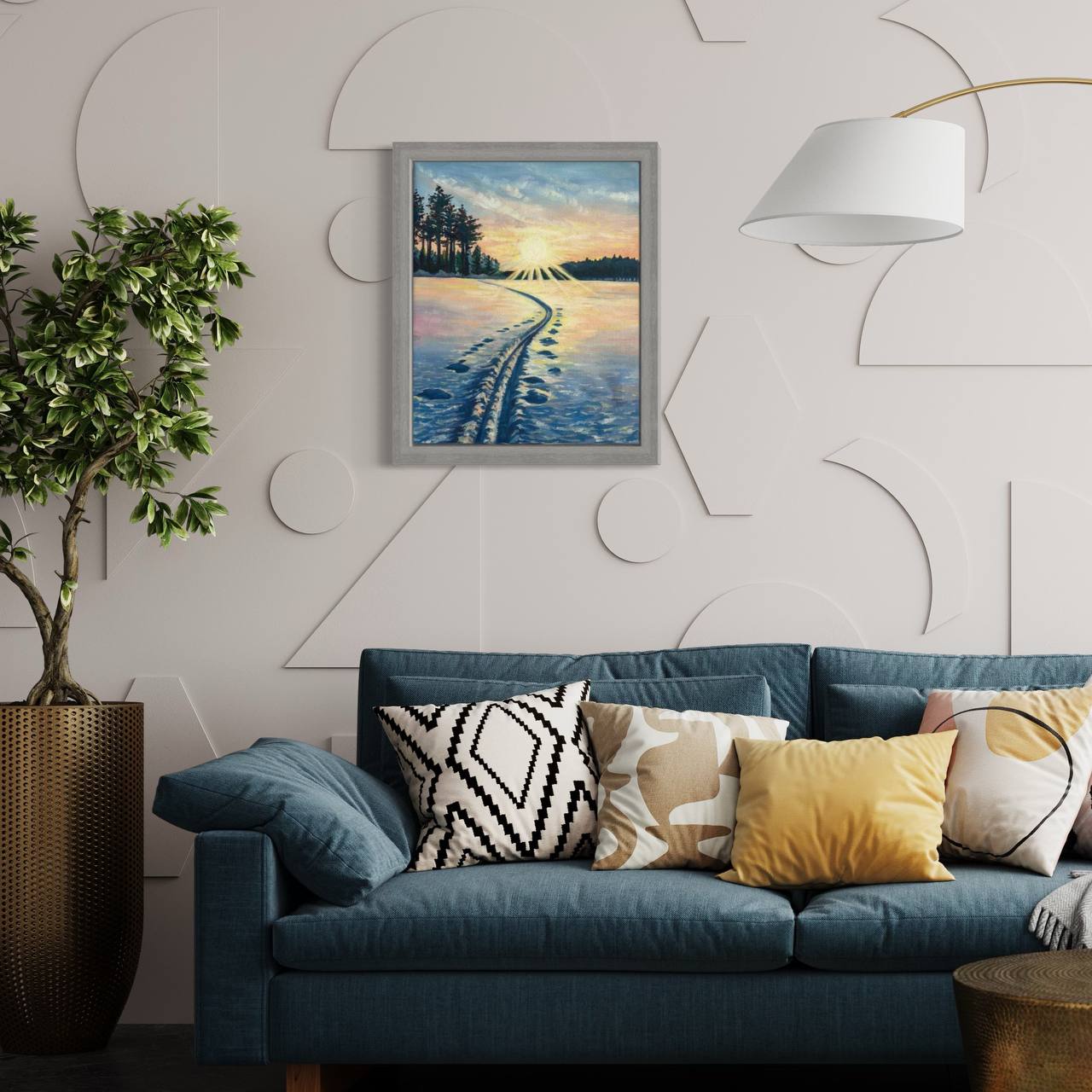 A commissioned painting
