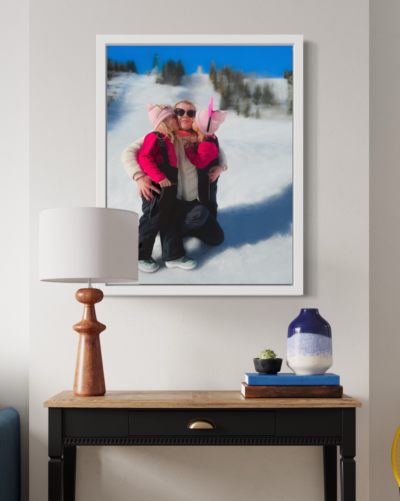 A commissioned painting