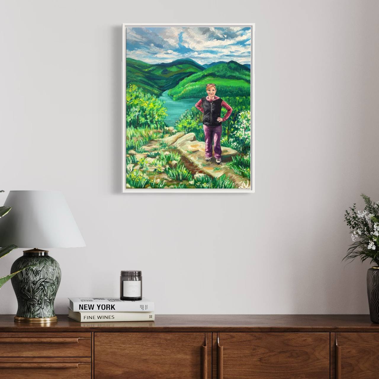 A commissioned painting